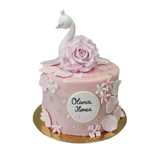 Tort Lebădă Roz