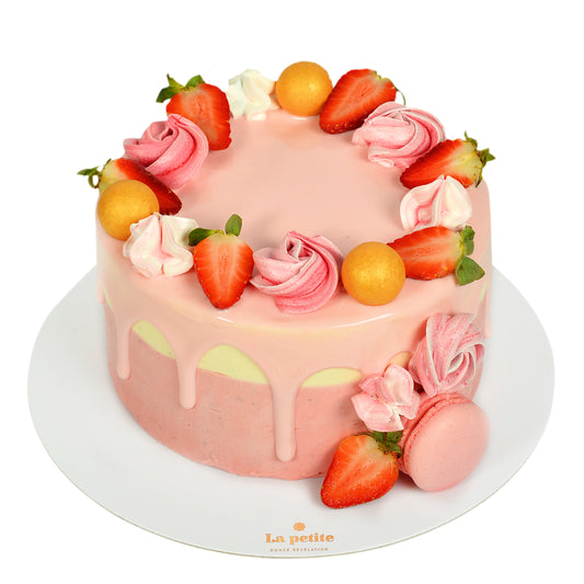 Tort Blanche Fraise - vanilie și fructe proaspete