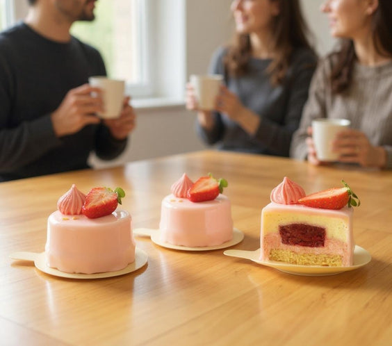 Blanche Fraise – mousse vanilie & fructe fresh