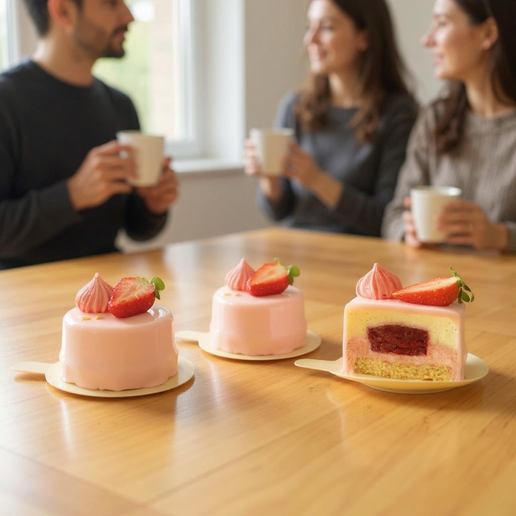 Blanche Fraise – mousse vanilie & fructe fresh