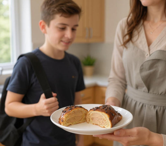 Croissant Ciocolată – pufos, cu cremă ciocolată