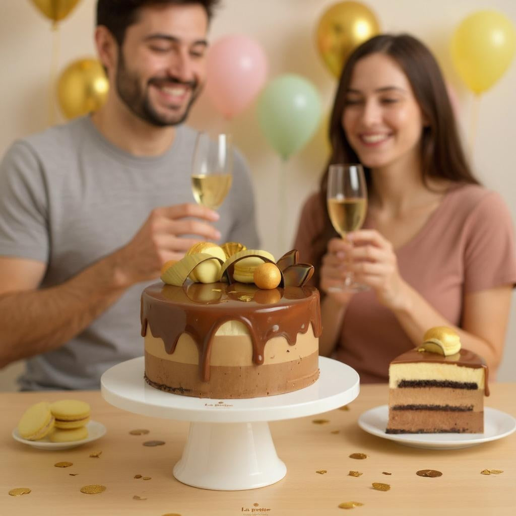 Tort Trois Chocolat – Cannes de ciocolată