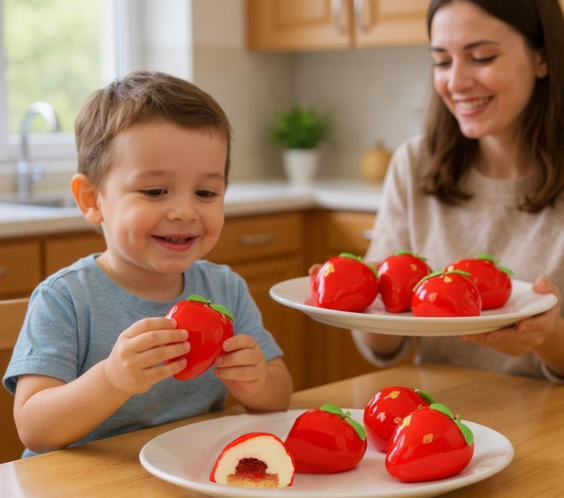 Fraise – mousse ciocolată albă & căpșune