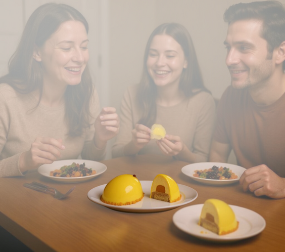 Mango Chocolat – mousse mango & ciocolată
