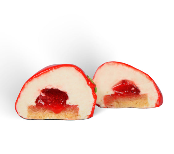 Fraise – mousse ciocolată albă & căpșune