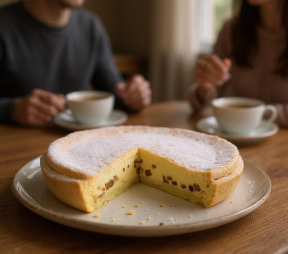 Plăcintă cu brânză dulce & stafide