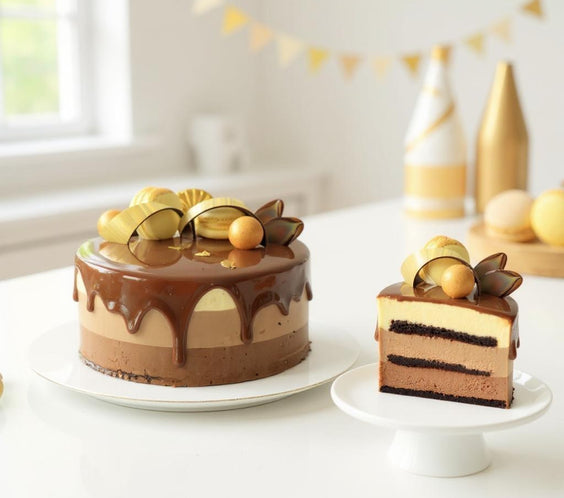 Tort Trois Chocolat – Cannes de ciocolată