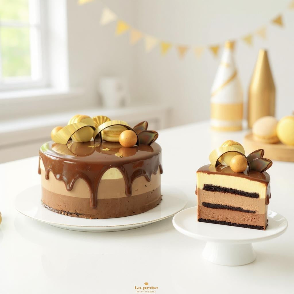 Tort Trois Chocolat – Cannes de ciocolată