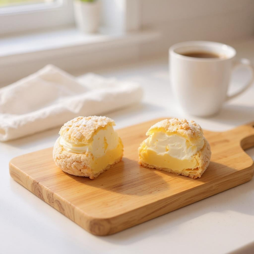 Choux cu vanilie – pufos și cremos